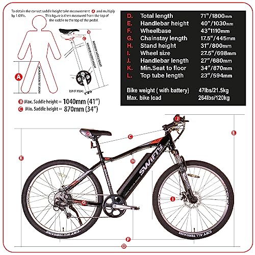 Swifty AT656 – 36V All Terrain E-bike for Adults