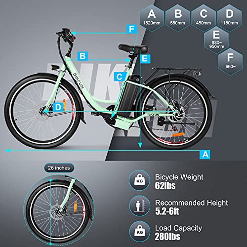 26" Electric Commuter Bike with Shimano 7-speed