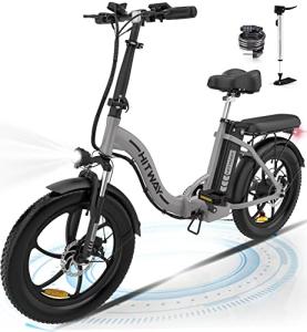 HITWAY 20" Fat Tire Electric Bike - 7 Gears