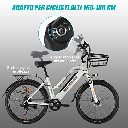 Women's 26'' AKEZ Electric Mountain Bike