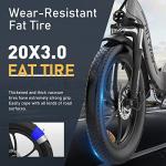 HITWAY 20" Fat Tire Electric Bike - 7 Gears