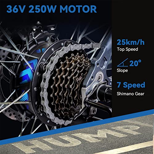 Foldable Electric Mountain Bike, 250W Motor - Myatu
