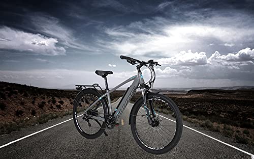 Hyuhome 27.5" Electric Mountain Bike, Grey