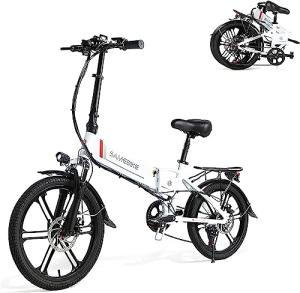 20" Folding Electric City Bike with 7-Speed Shifter