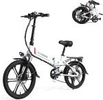 20" Folding Electric City Bike with 7-Speed Shifter