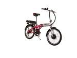 Swifty Liberte Red Electric Folding Bike , Silver/Pink
