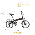 20" F.lli Schiano Folding E-Bike with LCD Display