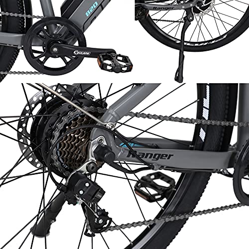 Hyuhome 27.5" Electric Mountain Bike, Grey