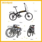 20" F.lli Schiano Folding E-Bike with LCD Display