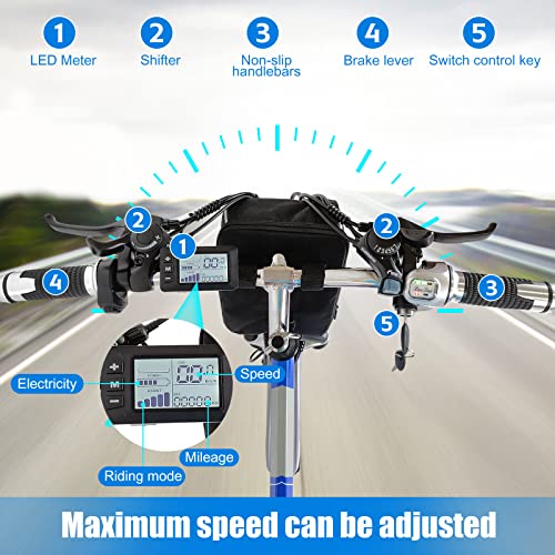 Hyuhome Folding Electric Bike, 26" MTB Dirtbike