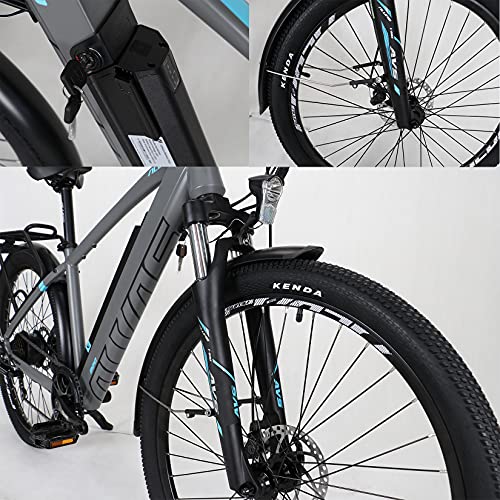 Hyuhome 27.5" Electric Mountain Bike, Grey
