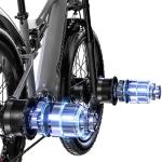 VLFINA Fat Tire Full Suspension E-Bike - 26