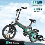 HITWAY 250W Lightweight Foldable Pedal Assist E-Bike