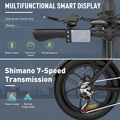 HITWAY Fat Tire Electric Bike - 20