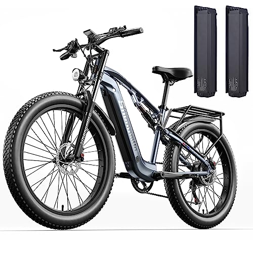 Adult Mountain E-Bike with Dual Disc Brakes