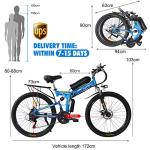 Hyuhome Folding Electric Bike MTB for Adults
