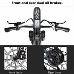 Adult Mountain E-Bike with Dual Disc Brakes