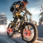 VLFINA Fat Tire Full Suspension E-Bike - 26