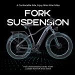 CEAYA 26" Fat Tire E-Bike with 48V Battery