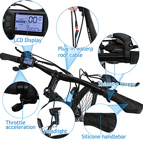 Hyuhome 27.5" Electric Mountain Bike - 36V 12.5Ah