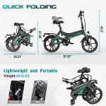 HITWAY 250W Lightweight Foldable Pedal Assist E-Bike