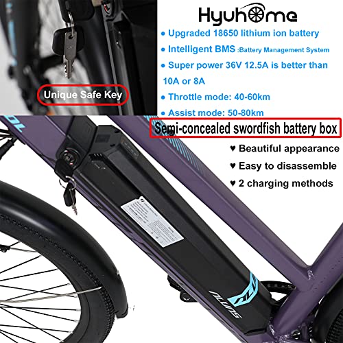 Hyuhome E-MTB: 27.5" Full Terrain Electric Bike