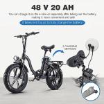 Foldable E-Bike, 48V, LCD, Shimano Gears, Fat Tires