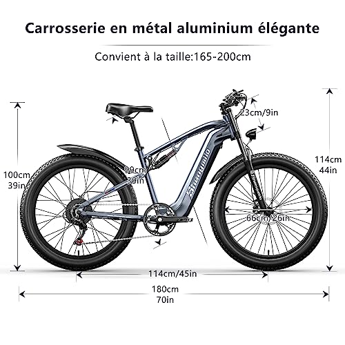Shengmilo Full Suspension E-Mountain Electric Bike
