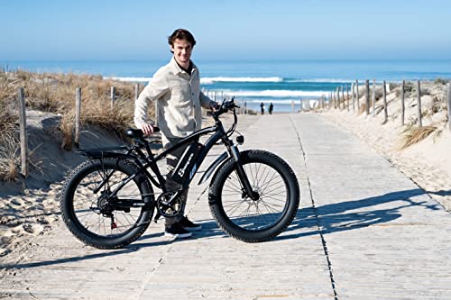 26" Off-Road Electric Fat Tire Mountain Bike