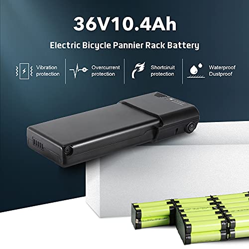 YOSE POWER Rear Rack Battery for E-Bike - 36V, 10.4h