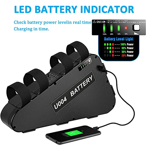 52V 20Ah Triangle Battery for 1500W Electric Bikes