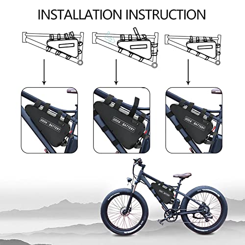 52V 20Ah Triangle Battery for 1500W Electric Bikes