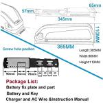 48V 15AH Ebike Battery for 200W-1600W Motor