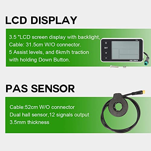 YOSE POWER Electric Bike Conversion Kit with Battery