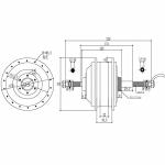 Bathrena 20-Inch Electric Bike Conversion Kit 250W Rear