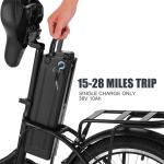 20" Electric Folding E Bike with 7 Gears