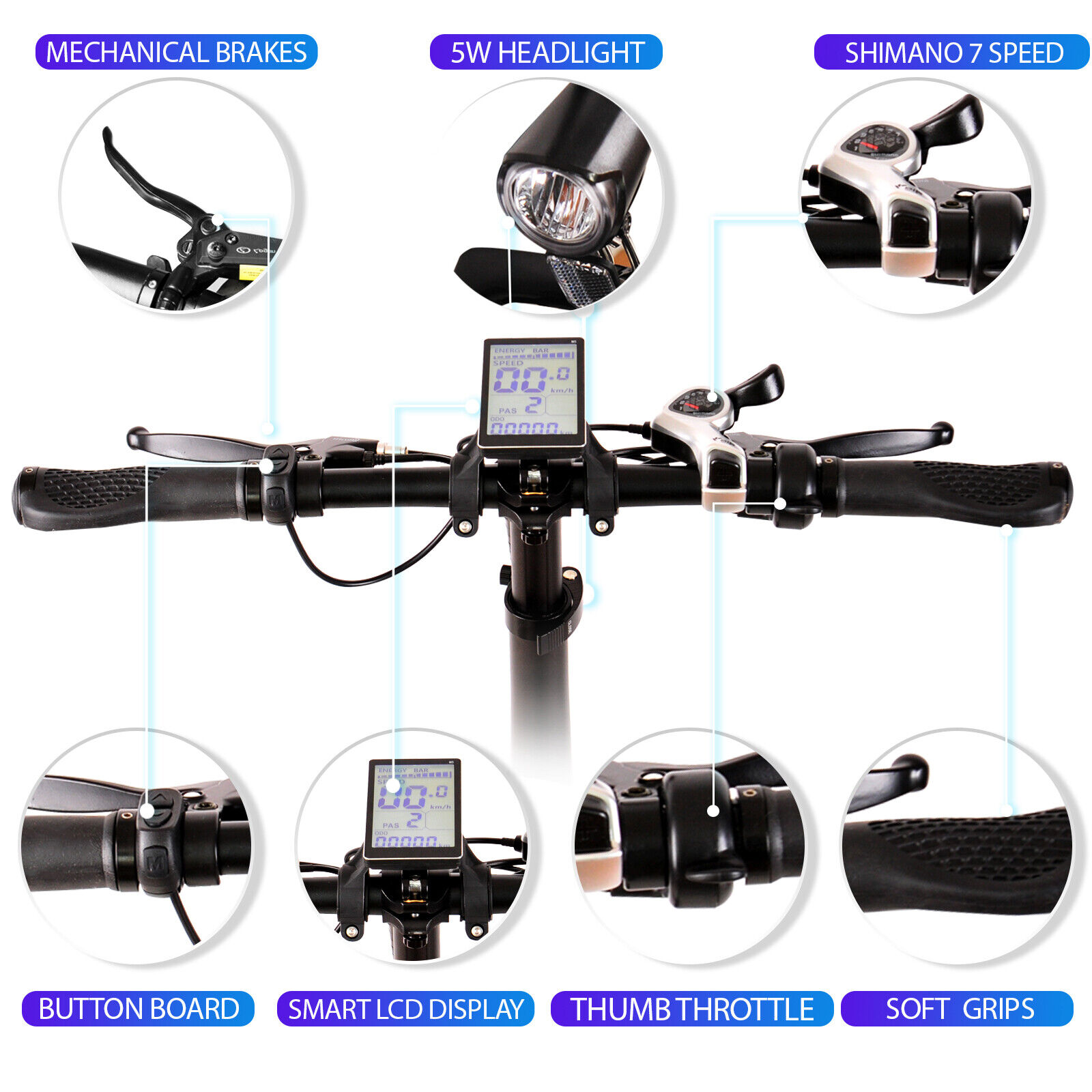 Folding 250W Motor Electric Bike - Commuter City