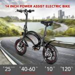 DYU D3F Folding E-Bike - 14", 250W, 36V