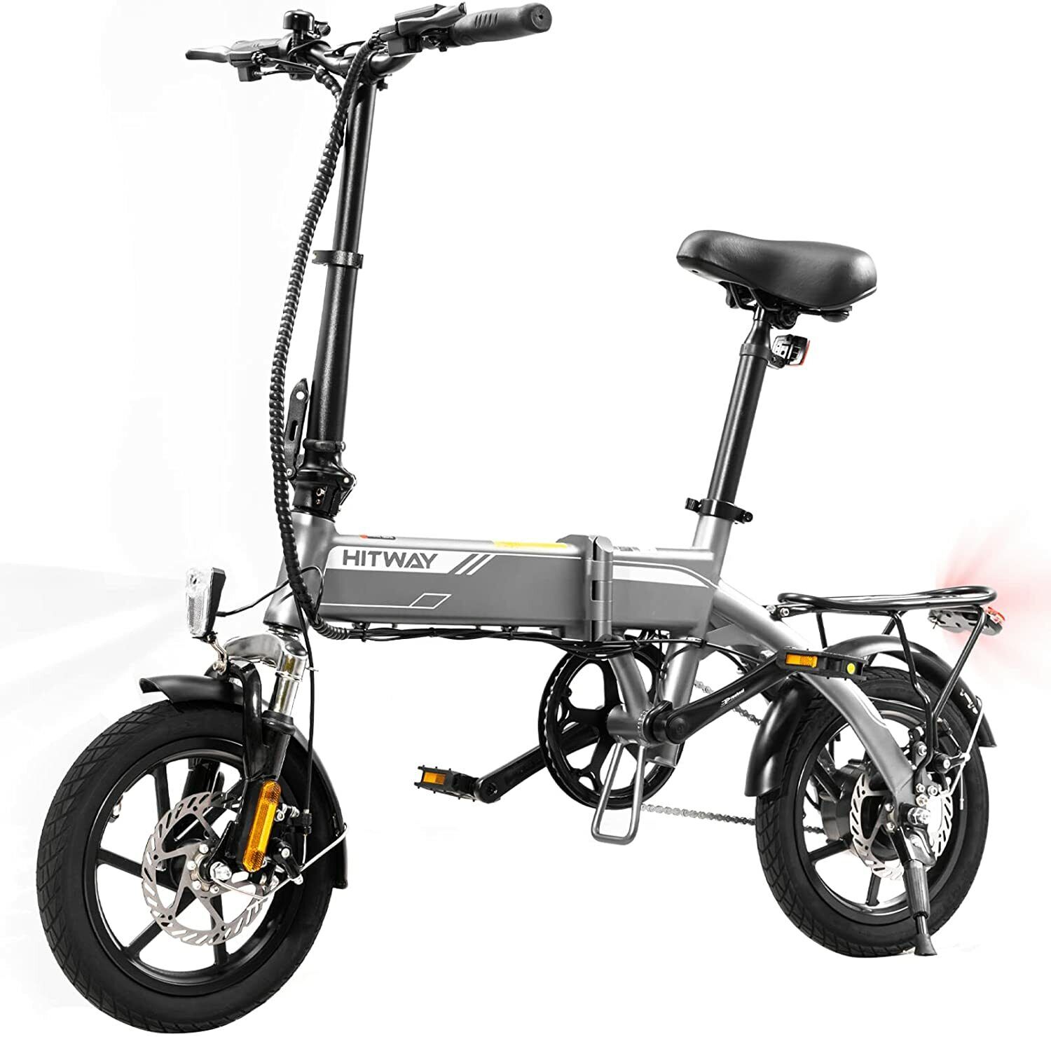 HITWAY 14" Electric Foldable City E-Bike 7.5Ah
