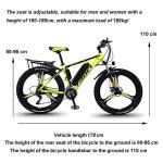 Yellow Electric Mountain Bike - 26'' Alloy Ebike
