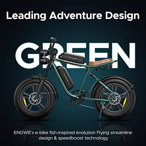 ENGWE M20 Electric Bike - 20" Fat Tire, Dual Battery System