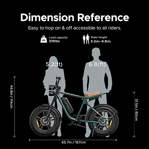 ENGWE M20 Electric Bike - 20" Fat Tire, Dual Battery System