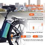 Bodywel City Electric Bike, 27.5" Removable Battery