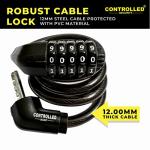 5-Digit Combo Bike Lock: Heavy-Duty Security