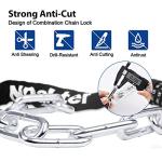 5-Digit Anti-Theft Bike Chain Lock, 3.2ft Long