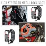 2-Pack Bike Lock and Helmet Lock Set