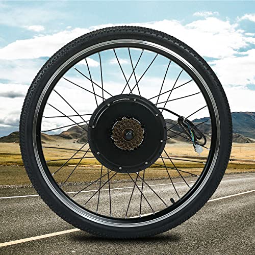 48V 1000W Electric Bike Conversion Kit, 26" Rear Wheel