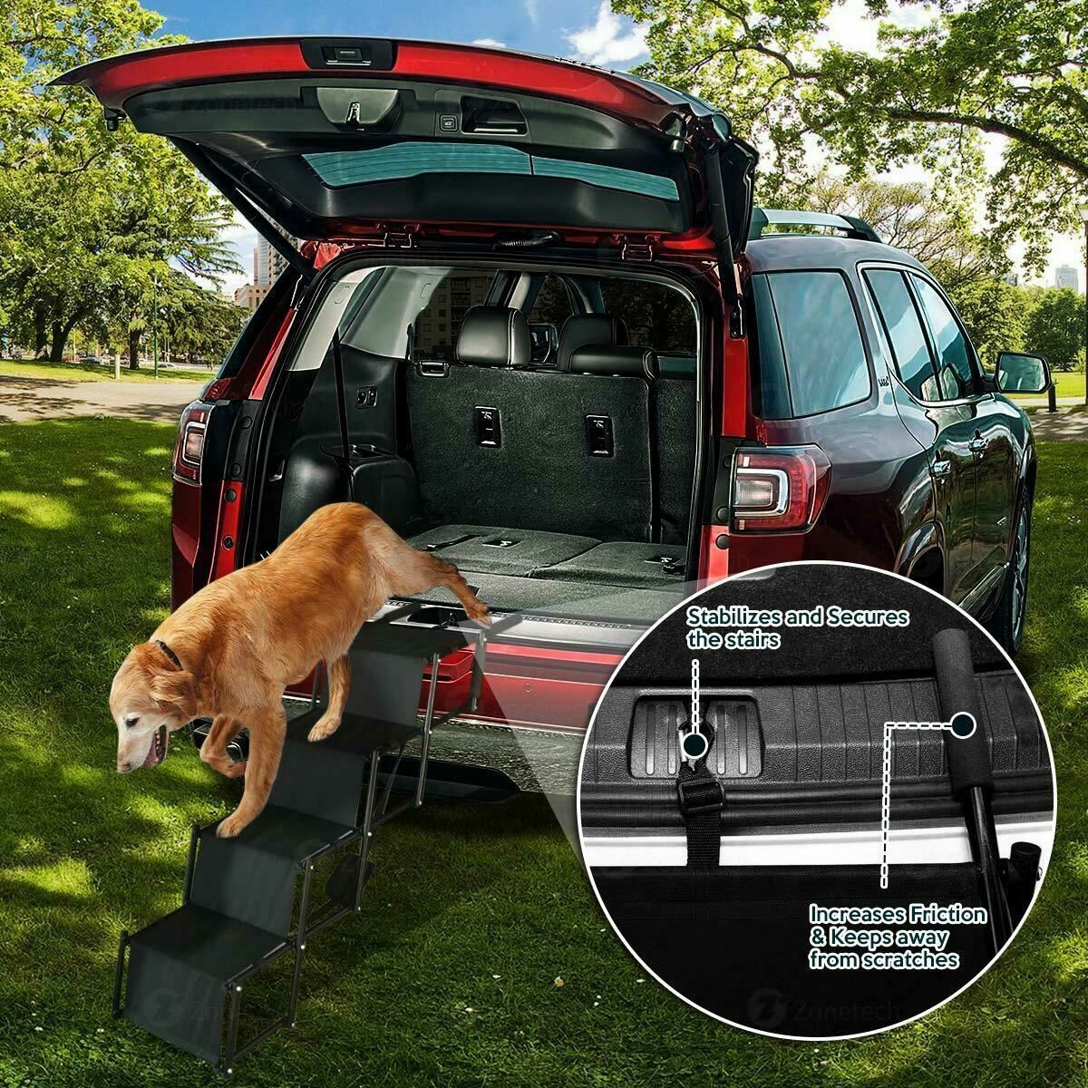 Portable Folding Dog Steps for Cars and SUVs