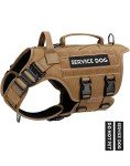 Tactical Dog Harness for Large Breeds - Khaki