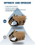 Tactical Dog Harness for Large Breeds - Khaki